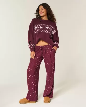 Cozy Ribbed Wide-Leg Pants