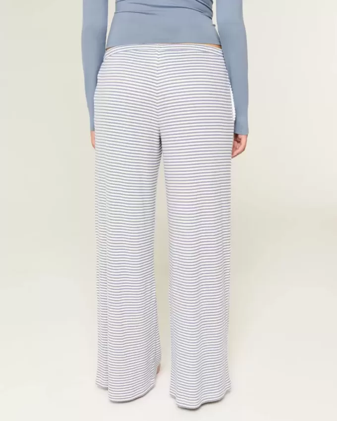Cozy Ribbed Wide-Leg Pants