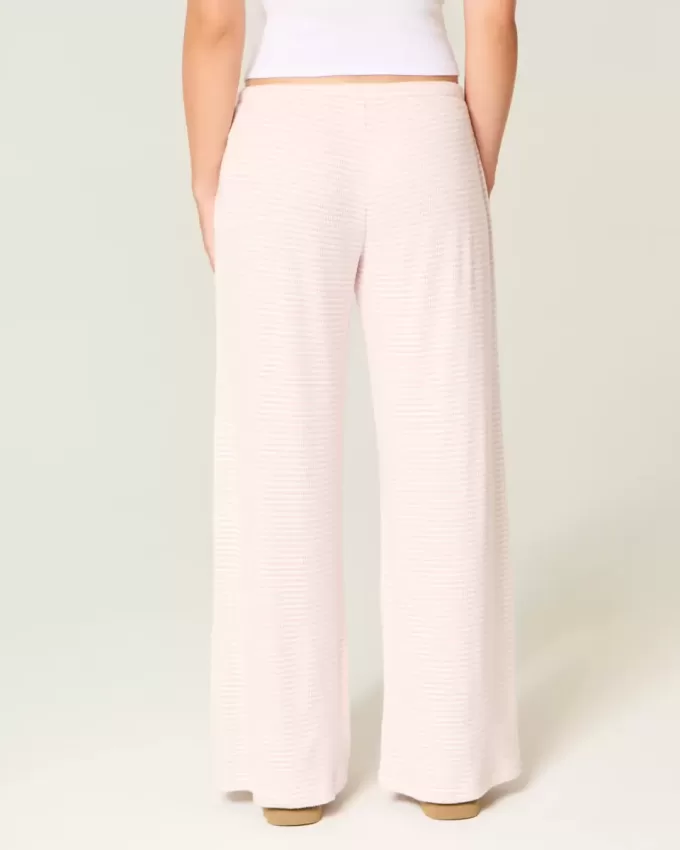 Cozy Ribbed Wide-Leg Pants