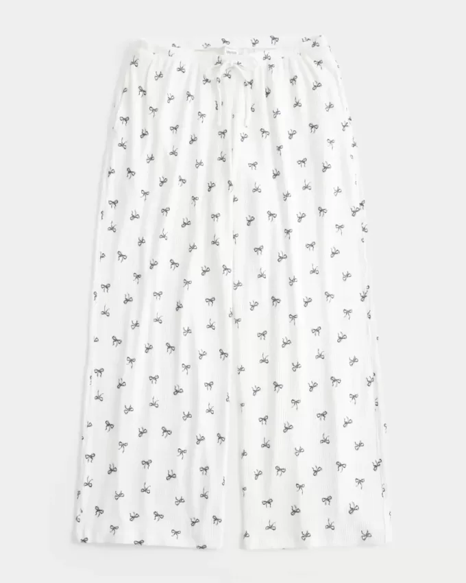 Cozy Ribbed Wide-Leg Pants