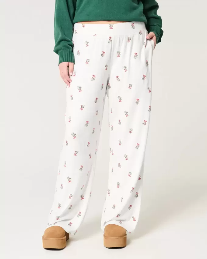 Cozy Wide-Leg Pajama Pants