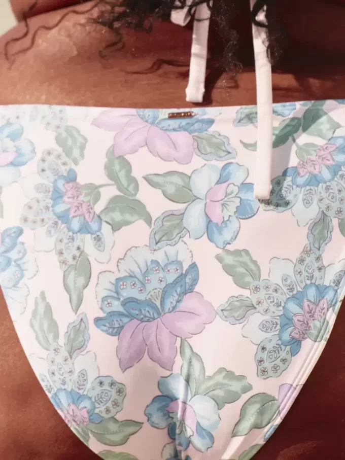 Crochet-Style Mixed High-Leg Cheeky Bikini Bottom