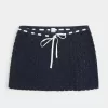 Crochet-Style Pull-On Cover Up Skirt