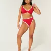 Curvy High Apex Ribbed Underwire Bikini Top