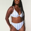 Curvy High-Leg High-Waist Ribbed Cheeky Bikini Bottom