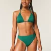 Curvy High-Leg High-Waist Ribbed Cheeky Bikini Bottom