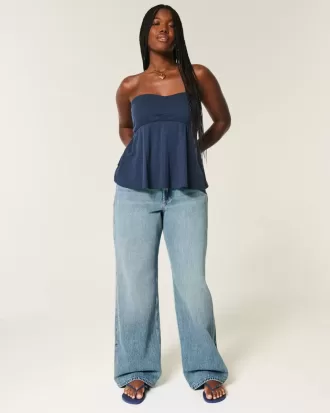Curvy High-Rise Baggy Jeans