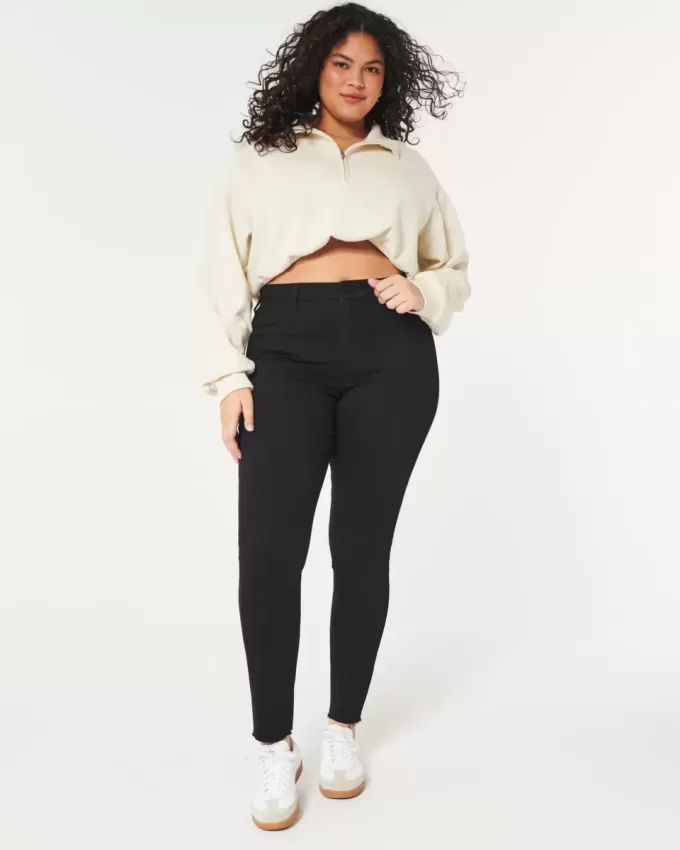 Curvy High-Rise Black Jean Leggings Curvy High-Rise Black Jean Leggings