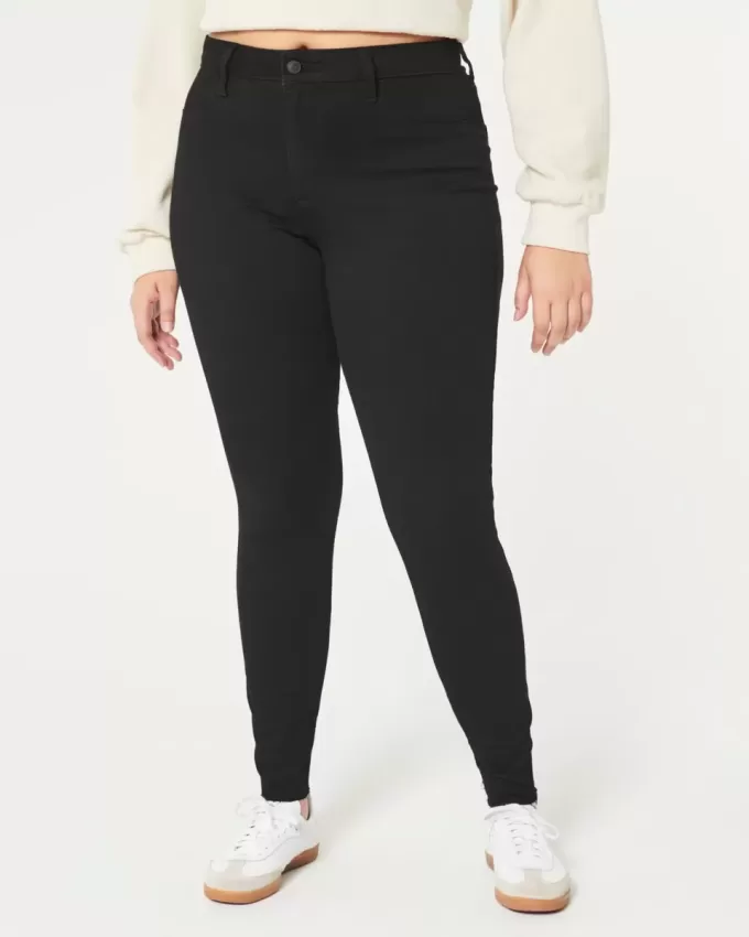 Curvy High-Rise Black Jean Leggings Curvy High-Rise Black Jean Leggings