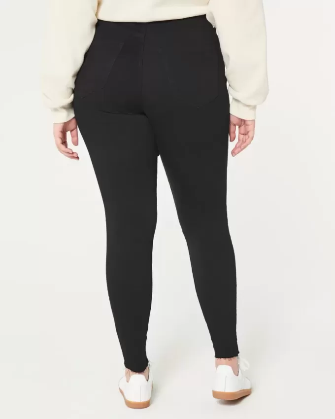 Curvy High-Rise Black Jean Leggings Curvy High-Rise Black Jean Leggings