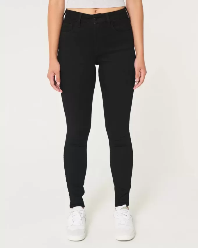 Curvy High-Rise Black Super Skinny Jeans