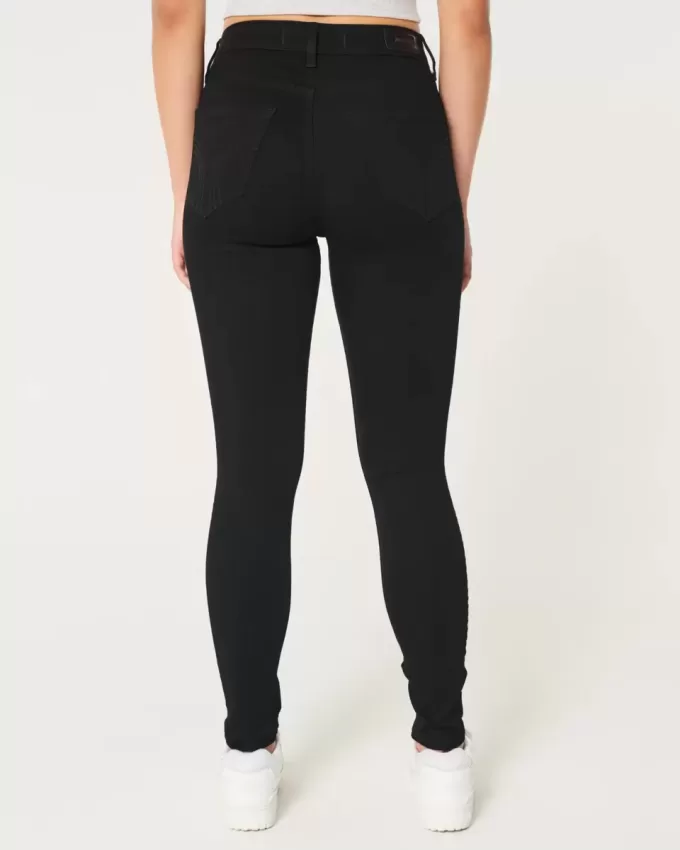 Curvy High-Rise Black Super Skinny Jeans