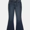 Curvy High-Rise Dark Wash Flare Jeans Curvy High-Rise Dark Wash Flare Jeans