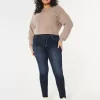 Curvy High-Rise Dark Wash Super Skinny Jeans
