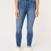 Curvy High-Rise Dark Wash Super Skinny Jeans