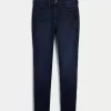 Curvy High-Rise Dark Wash Super Skinny Jeans