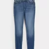Curvy High-Rise Dark Wash Super Skinny Jeans