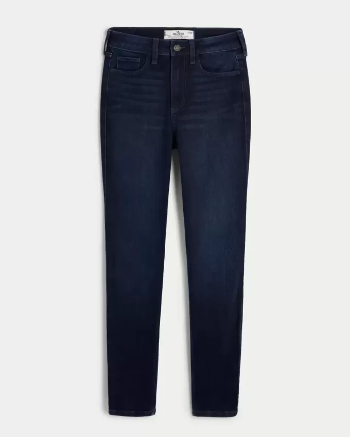 Curvy High-Rise Dark Wash Super Skinny Jeans