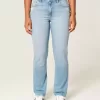 Curvy High-Rise Distressed Light Wash Straight Jeans Curvy High-Rise Distressed Light Wash Straight Jeans