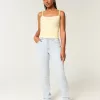 Curvy High-Rise Light Wash Straight Jeans