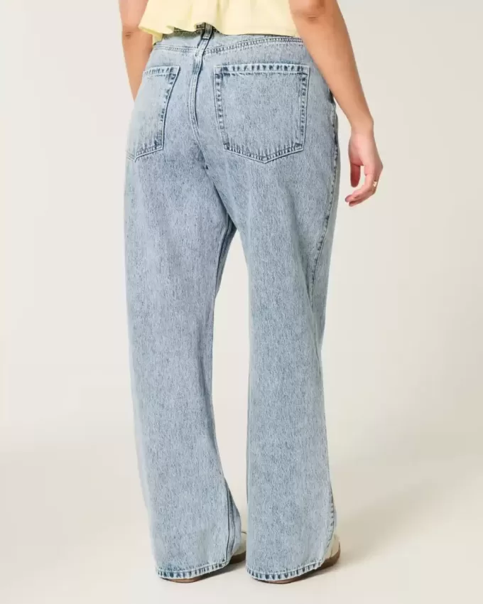 Curvy High-Rise Medium Wash Baggy Jeans