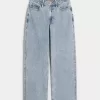 Curvy High-Rise Medium Wash Baggy Jeans