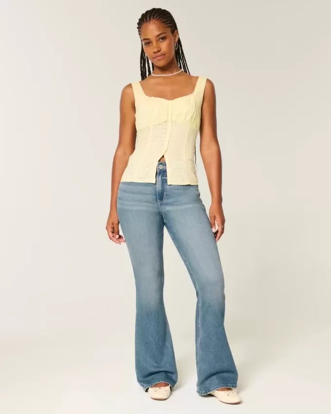 Curvy High-Rise Medium Wash Flare Jeans Curvy High-Rise Medium Wash Flare Jeans
