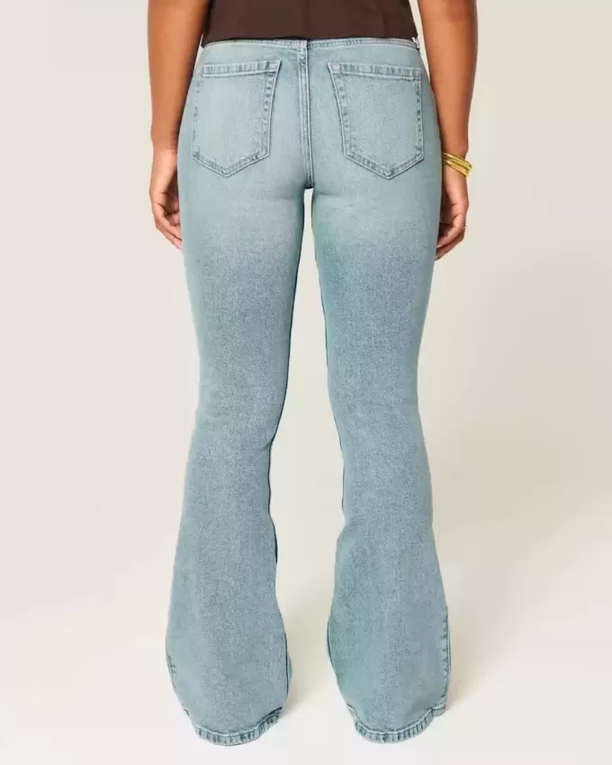 Curvy High-Rise Medium Wash Flare Jeans