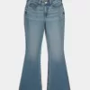 Curvy High-Rise Medium Wash Flare Jeans Curvy High-Rise Medium Wash Flare Jeans