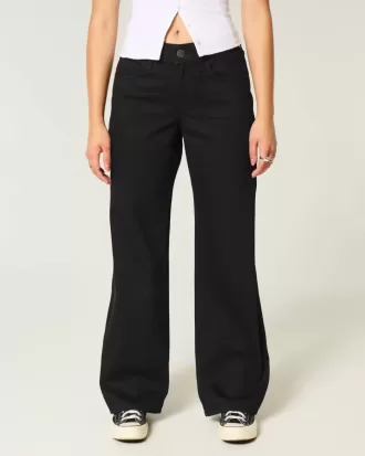 Curvy Low-Rise Black Baggy Jeans