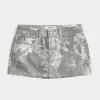Curvy Low-Rise Camo Denim Mini Skort Curvy Low-Rise Camo Denim Mini Skort