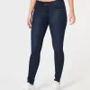 Curvy Low-Rise Dark Wash Super Skinny Jeans
