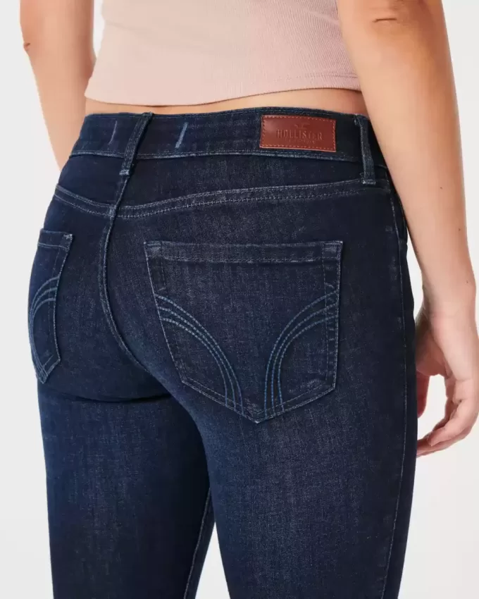 Curvy Low-Rise Dark Wash Super Skinny Jeans