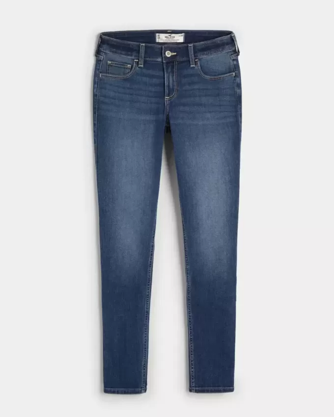 Curvy Low-Rise Dark Wash Super Skinny Jeans