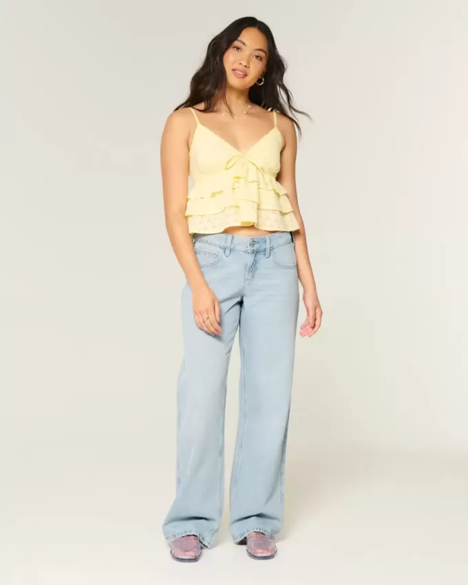 Curvy Low-Rise Light Wash Baggy Jeans Curvy Low-Rise Light Wash Baggy Jeans