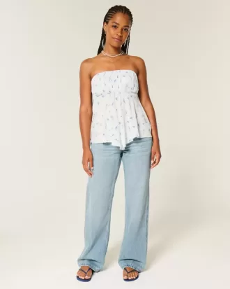 Curvy Low-Rise Medium Wash Baggy Jeans