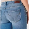 Curvy Low-Rise Medium Wash Super Skinny Jeans