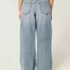 Curvy Low-Rise Ripped Medium Wash Super Baggy Jeans