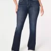 Curvy Mid-Rise Dark Wash Boot Jeans