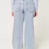 Curvy Mid-Rise Medium Wash Baggy Jeans