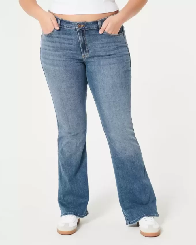 Curvy Mid-Rise Medium Wash Boot Jeans
