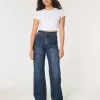 Curvy Ultra High-Rise Dark Wash Baggy Jeans