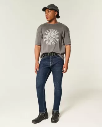 Dark Wash Athletic Skinny Jeans