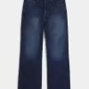 Dark Wash Baggy Bootcut Jeans