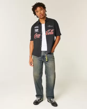 Dark Wash Baggy Jeans