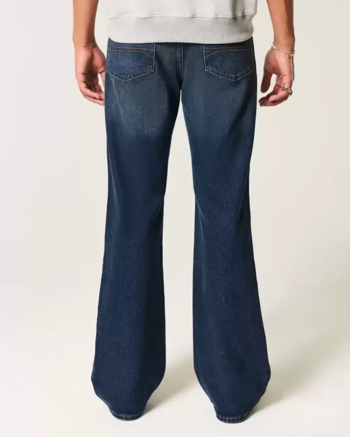 Dark Wash Relaxed Bootcut Jeans