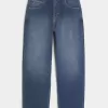 Dark Wash Skater Baggy Jeans