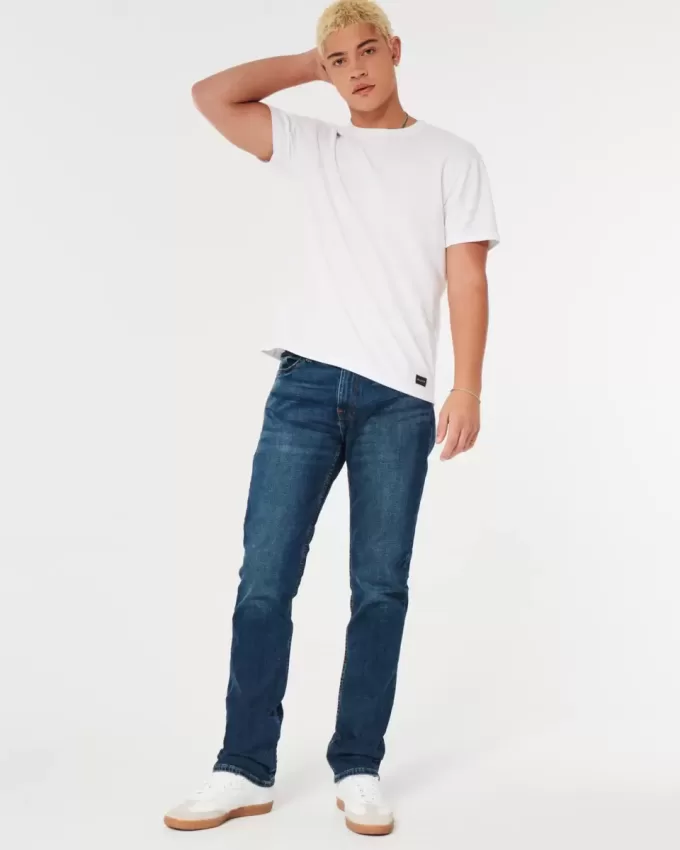 Dark Wash Slim Straight Jeans Dark Wash Slim Straight Jeans