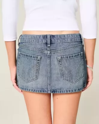 Denim Micro Mini Skort