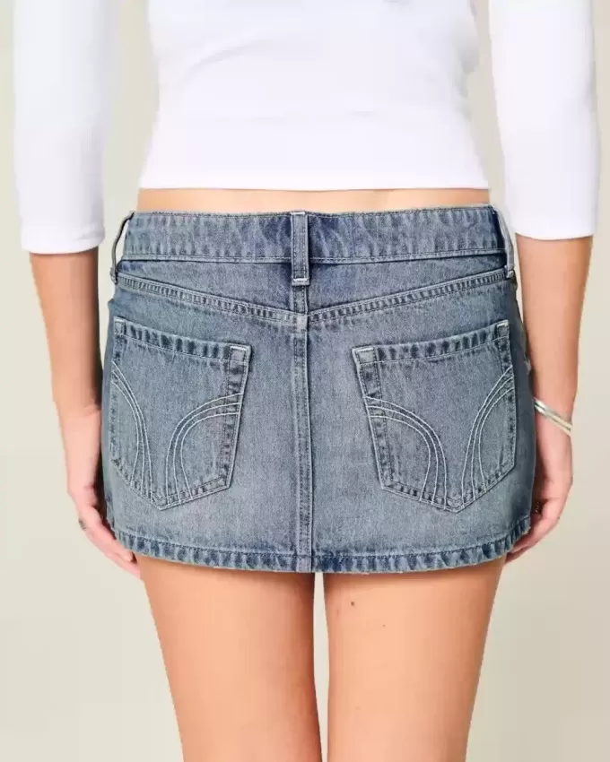 Denim Micro Mini Skort